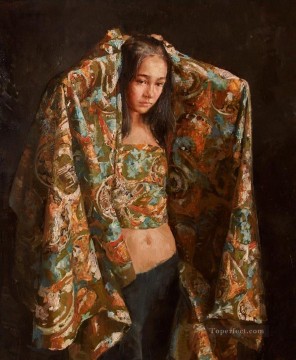 プリティ・リトル・ガール NM タジキスタン 14 印象派 Oil Paintings